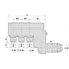 Đầu khoan, phay hướng kính Offset